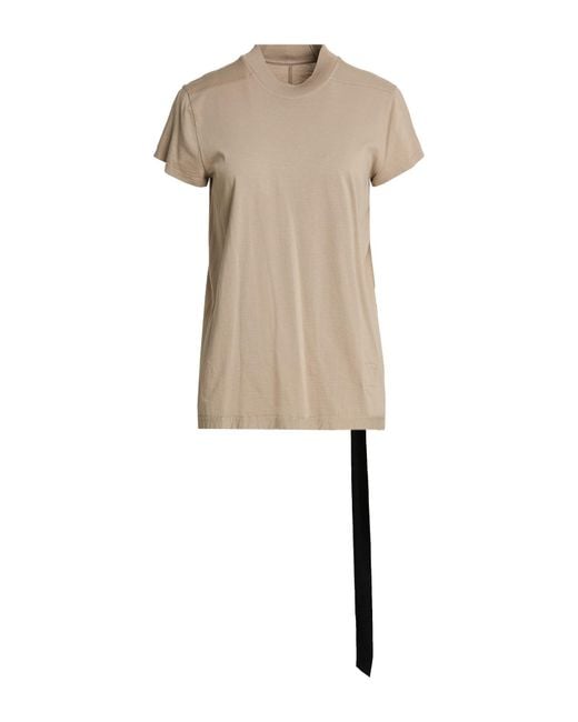 Rick Owens Natural T-Shirt Cotton