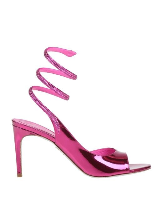 Rene Caovilla Pink Sandals