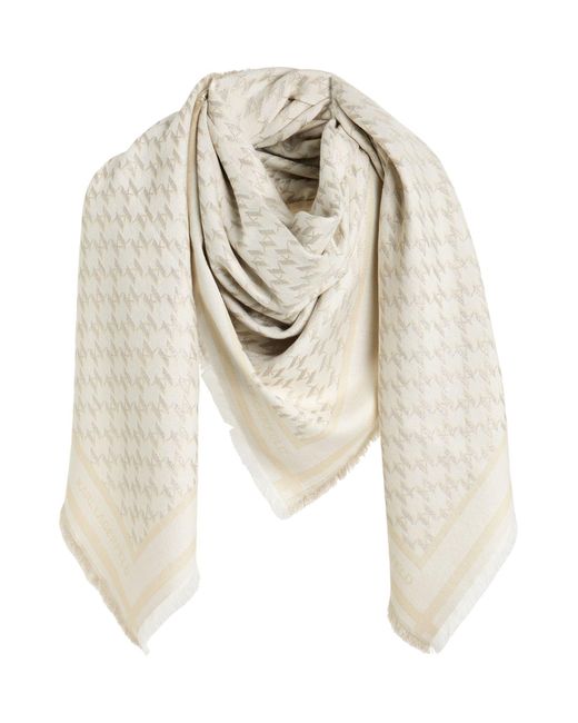 Karl Lagerfeld White Scarf