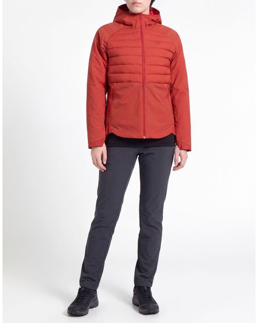 Odlo Red Puffer Recycled Polyamide, Polyamide, Elastane
