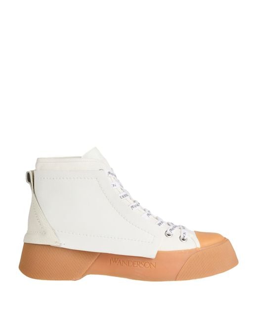 J.W. Anderson White Sneakers Textile Fibers