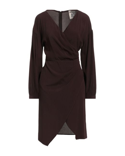 Semicouture Brown Mini Dress