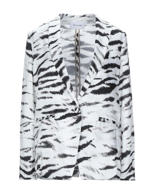 Aglini Gray Blazer Polyester