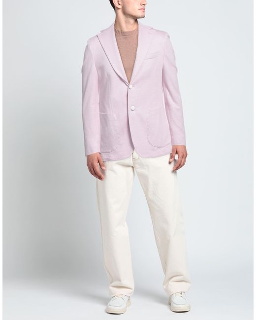 Giampaolo Pink Blazer Cotton, Polyamide for men