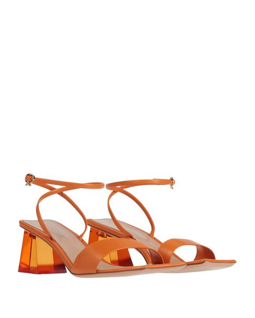 Gianvito Rossi Orange Sandals
