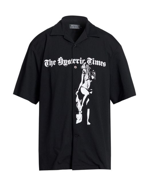 Hysteric Glamour Black Shirt Cotton for men