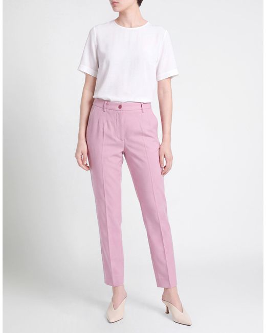 Dolce & Gabbana Pink Pants Virgin Wool, Elastane