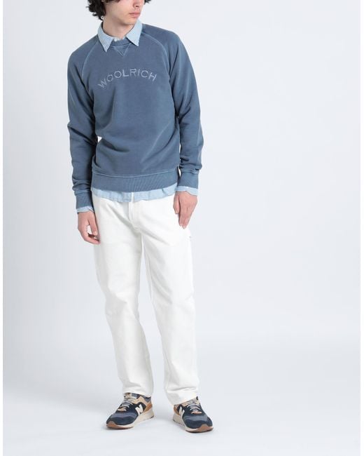 Woolrich Blue Sweatshirt for men