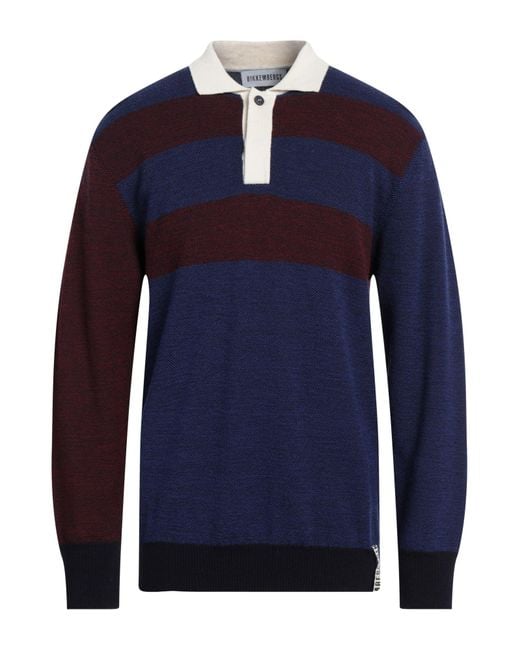 Bikkembergs Blue Sweater Wool, Acrylic for men