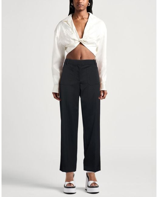 Nili Lotan Blue Pants Virgin Wool