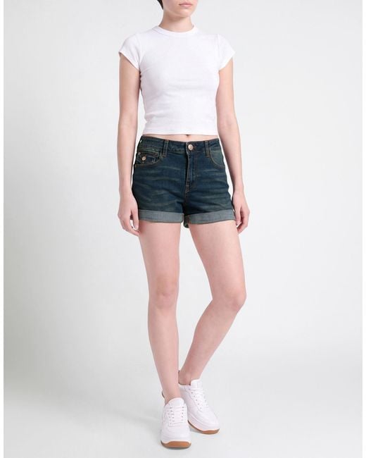 True Religion Blue Denim Shorts