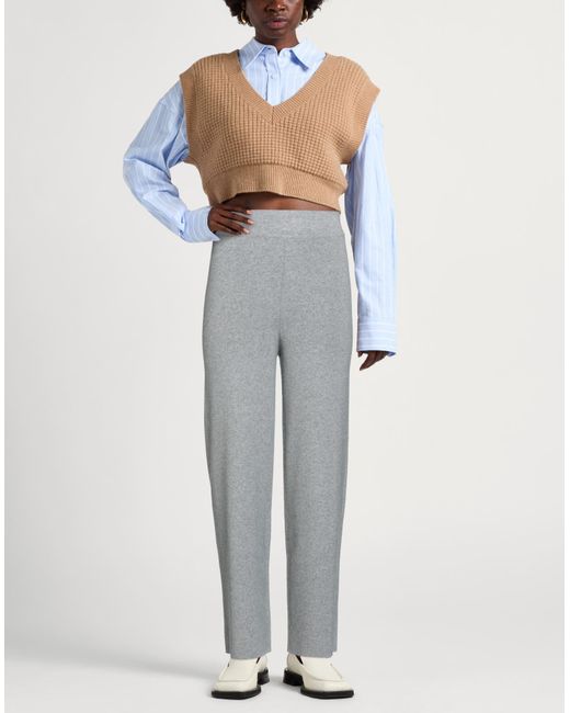 Alpha Studio Gray Pants Wool, Viscose, Polyamide, Cashmere