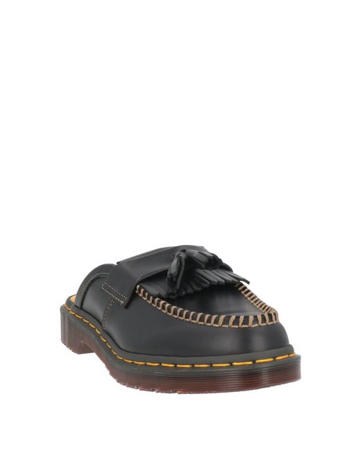 Dr. Martens Black Adrian Mule Orleans Mules & Clogs Leather