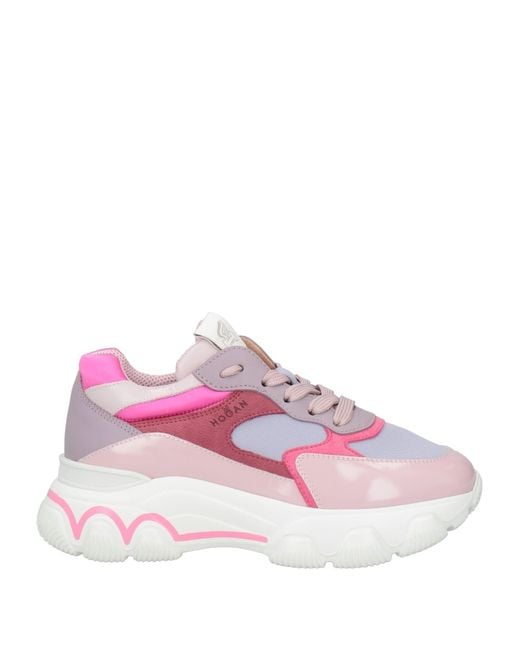 Hogan Pink #Specialmadeupcycled Limited Edition Sneakers Leather, Textile Fibers