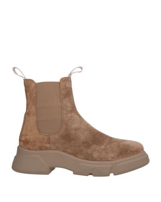 Voile Blanche Brown Ankle Boots Leather