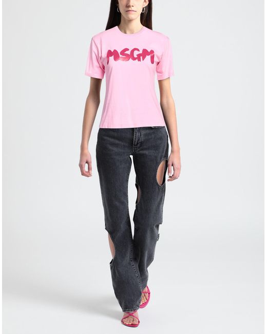 T-shirt di MSGM in Pink