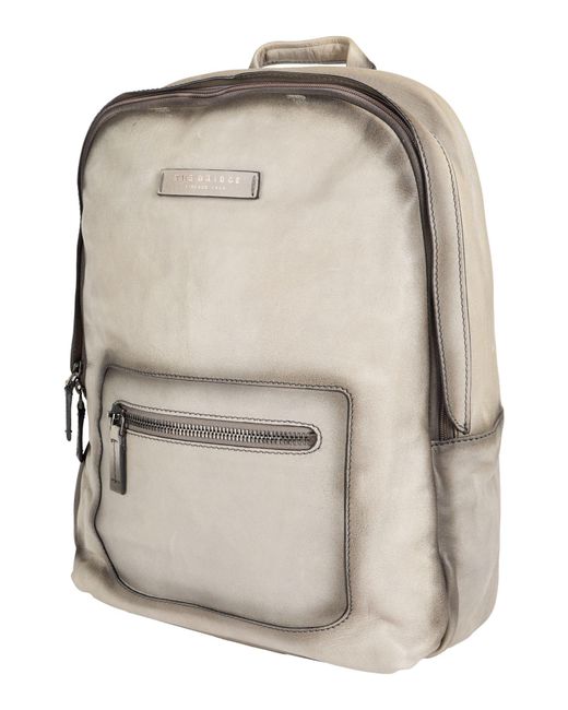 The Bridge Gray Backpack Leather for men