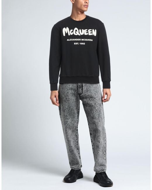 McQueen Black Sweatshirts for men