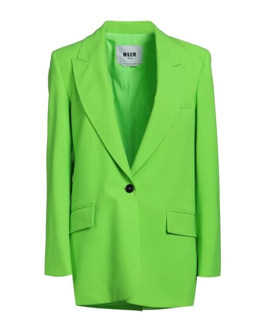 MSGM Green Blazer