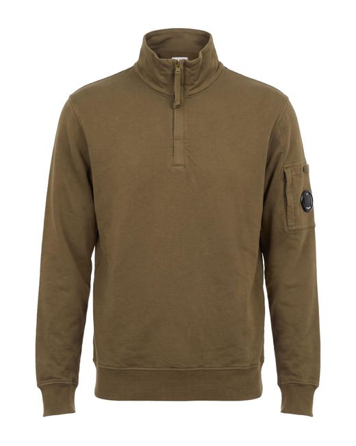 C P Company Green Sweatshirt Cotton for men