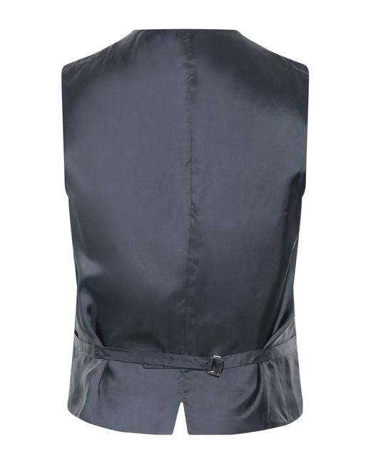 Tonello Black Two-Tone Single-Breasted Tailored Vest for men