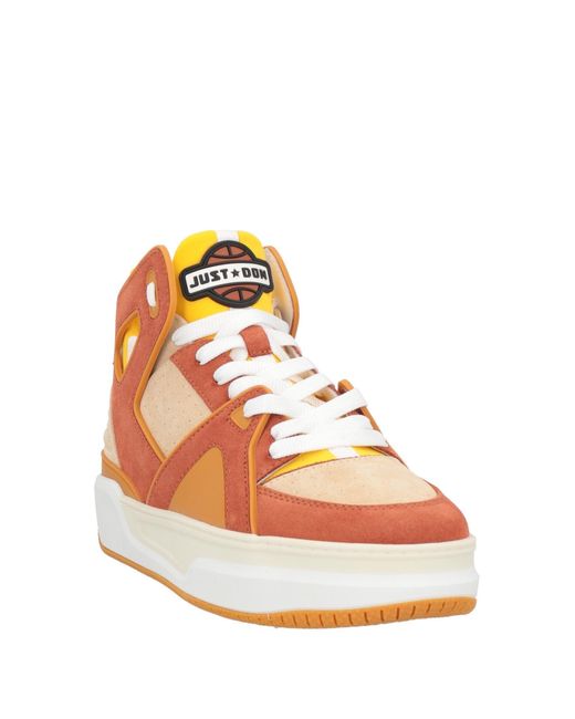 Just Don Orange Trainers for men