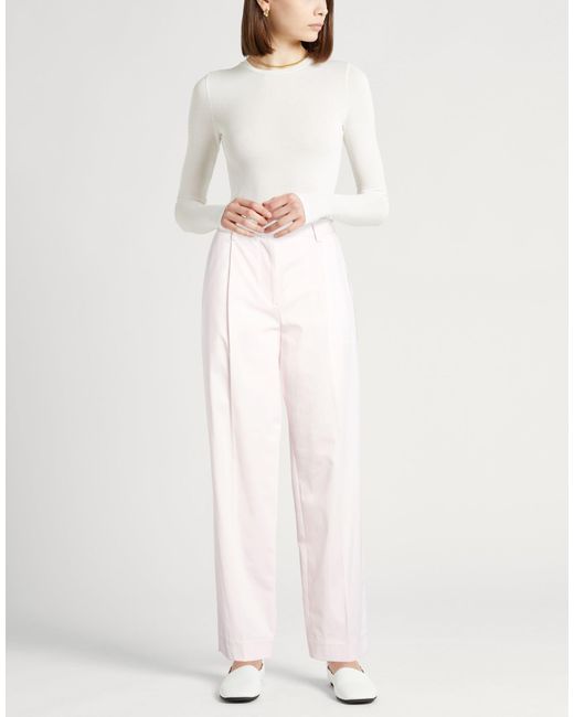 Totême  White Pants Organic Cotton
