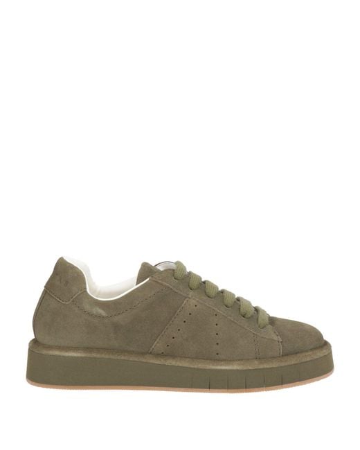 Palomitas By Paloma Barcelo' Green Chris Military Sneakers Leather