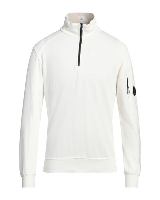 C P Company White Sweatshirt Cotton for men