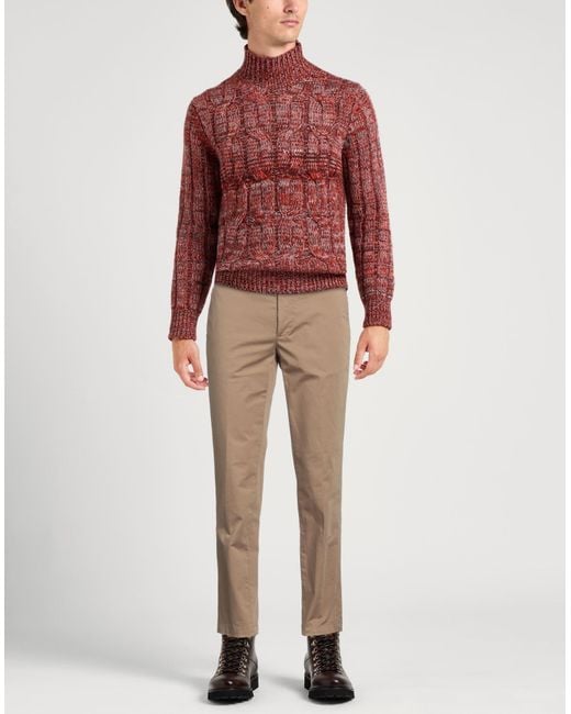 Paoloni Natural Pants Cotton, Elastane for men