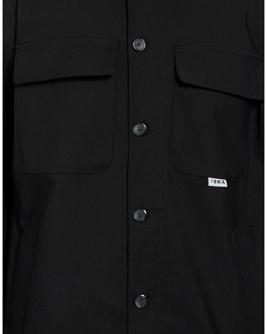 Berna Black Jacket Cotton, Polyamide, Elastane for men
