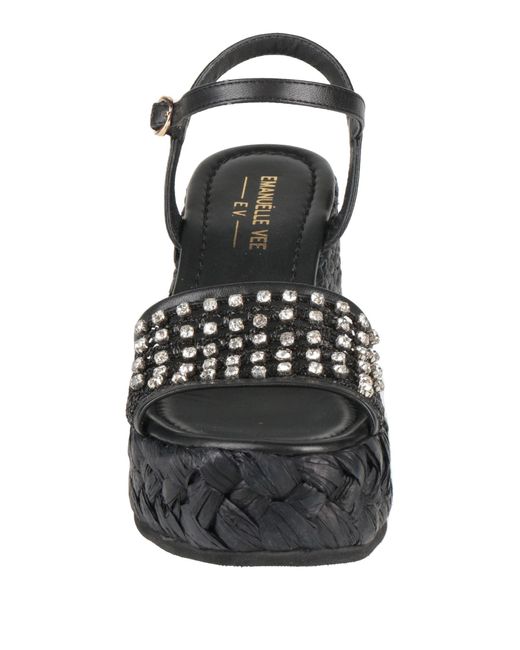 Emanuélle Vee Black Sandals