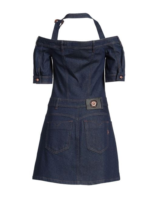 Versace Jeans Couture Blue Mini Dress