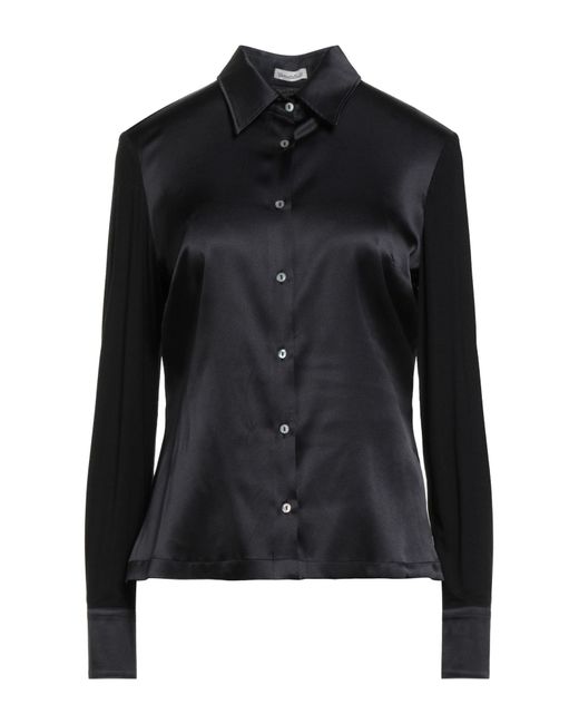 Camicettasnob Black Shirt Viscose, Elastane, Silk