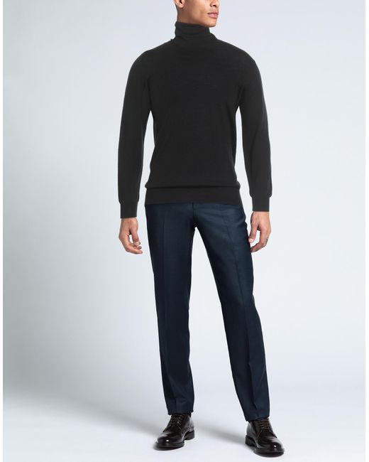 SUITE 191 Black Turtleneck Merino Wool for men