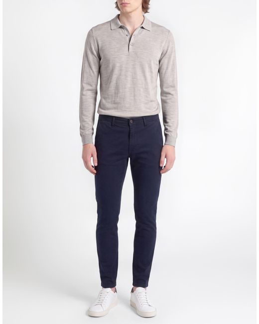 Squad² Blue Pants Cotton, Elastane for men