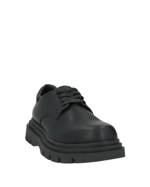 ARMANI EXCHANGE Black Lace-Up Shoes for men