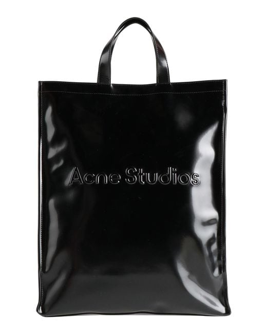 Acne Black Handbag Polyurethane, Polyester