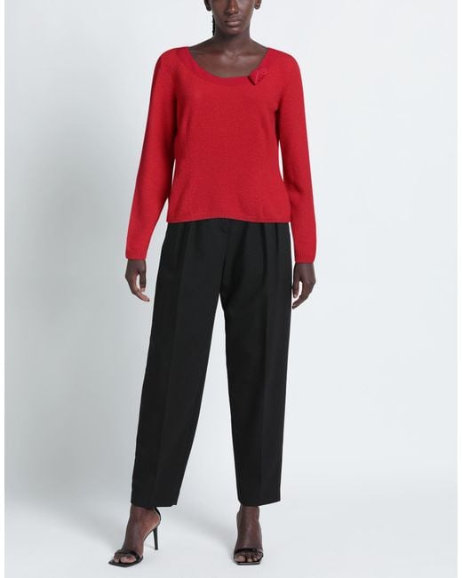 Moschino Red Couture Sweater Cashmere, Wool, Polyamide, Elastane, Acetate