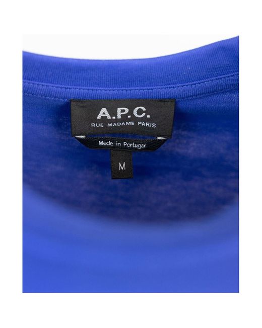A.P.C. T-shirts in Blue für Herren