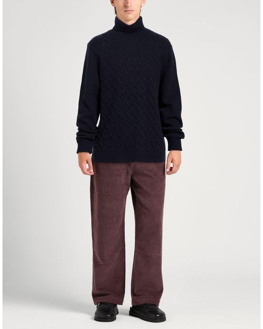SEVENTY VENEZIA Blue Midnight Turtleneck Wool, Polyamide for men