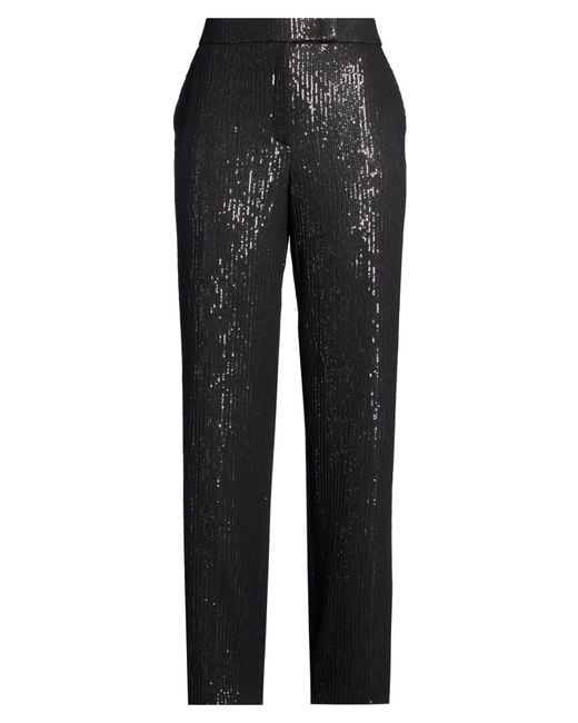 Peserico Black Pants Polyester, Elastane