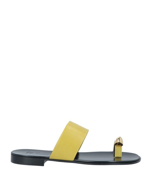 Giuseppe Zanotti Yellow Thong Sandal for men