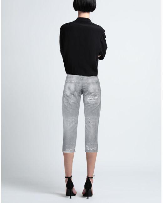 DSquared² Gray Cropped Jeans