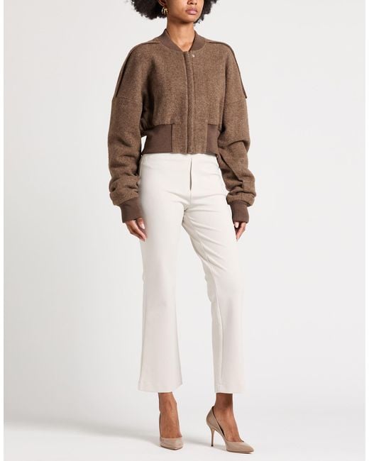 Rick Owens Brown Jacket Virgin Wool