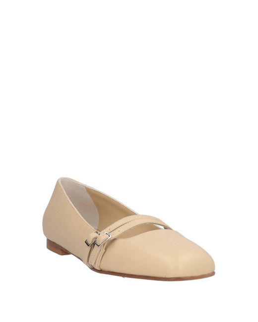 Gia Borghini Natural Ballet Flats
