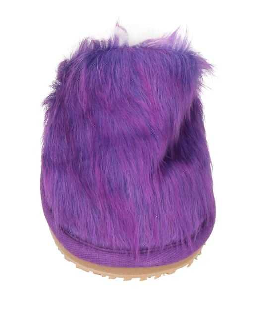 Mou Purple House Slipper Leather