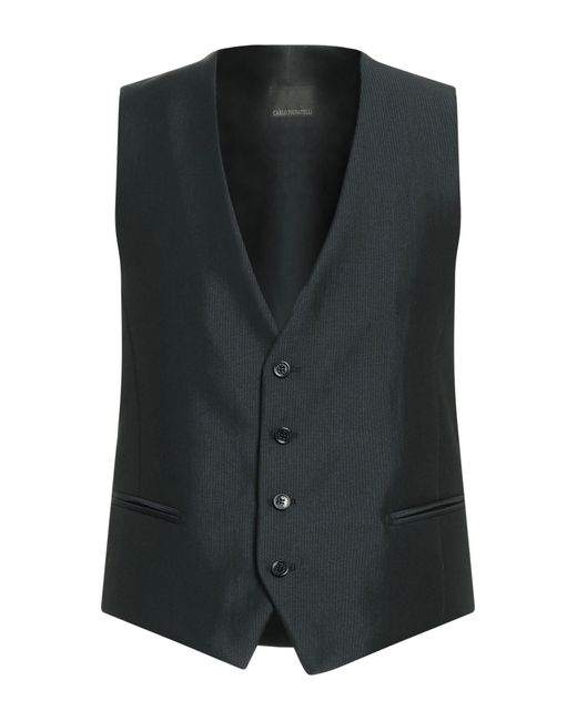 Carlo Pignatelli Black Waistcoat for men