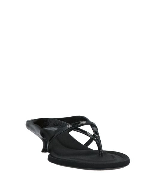Khaite Black Thong Sandal