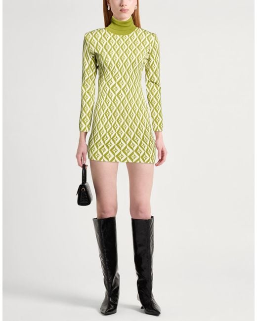 Elisabetta Franchi Metallic Mini Dresses